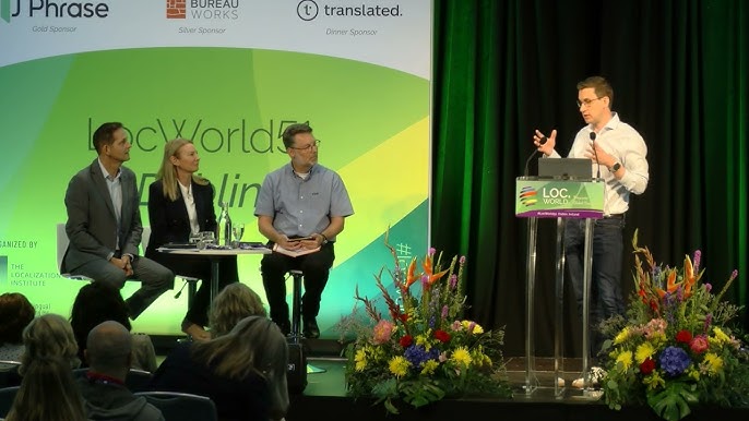 James Jameson speaking at LocWorld